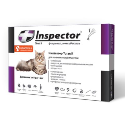 Inspector (Инспектор), капли на холку для кошек более 8 кг