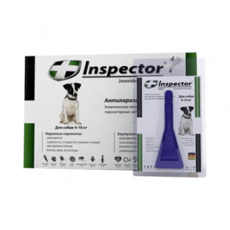Inspector (Инспектор), капли на холку для собак 4-10 кг